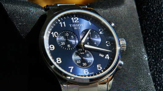 Tissot watch close up scratch protection