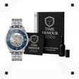 Tissot Chemin des Tourelles Skeleton 39mm watch with Time Armour protection film kit